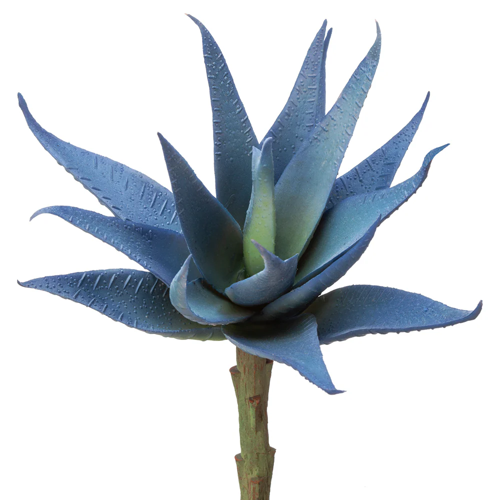 6" Real Touch Agave Artificial Stem Pick -Blue (Pack of 24)