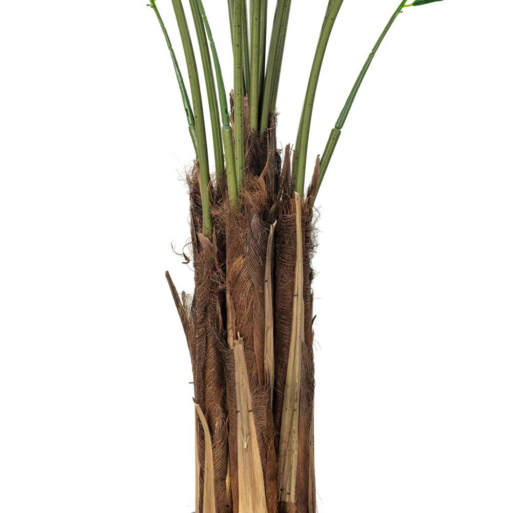 6' Silk Areca Palm Tree w/Plastic Pot -Green - Image 5