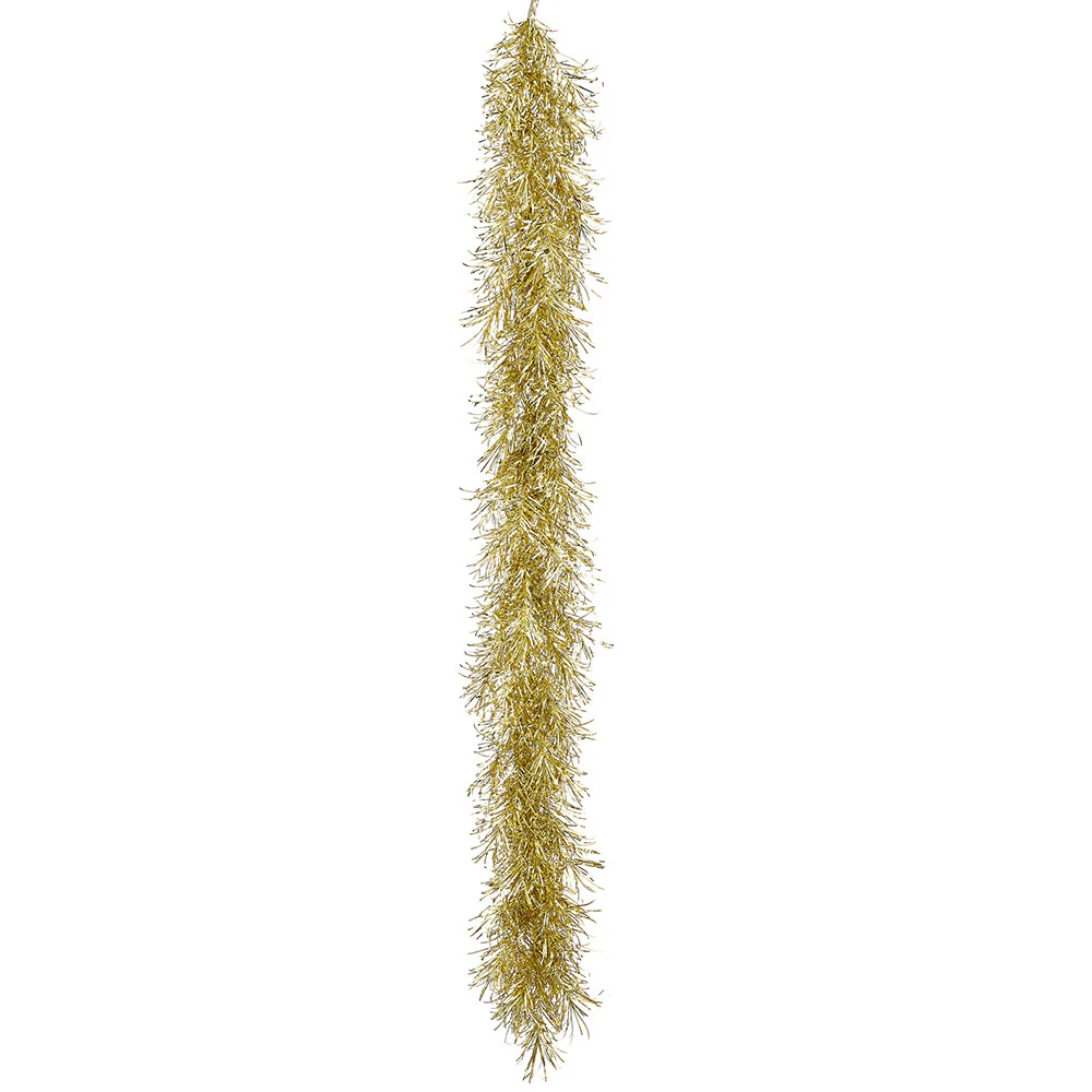 6' Tinsel Artificial Garland -Gold (Pack of 6)
