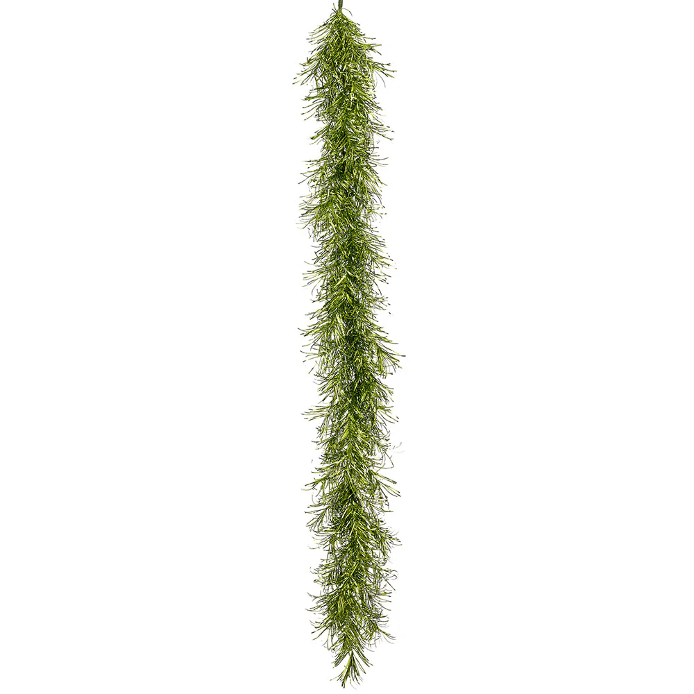 6' Tinsel Artificial Garland -Green (Pack of 6)