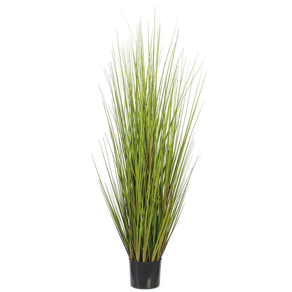 60" Flax Grasss Artificial Plant w/Pot -Green/Burgundy