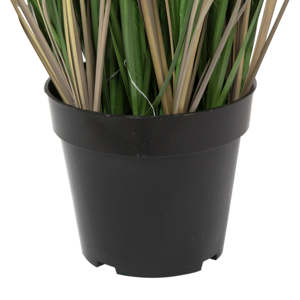 60" IFR PVC Curled Grasss Artificial Plant w/Pot -Green - Image 3