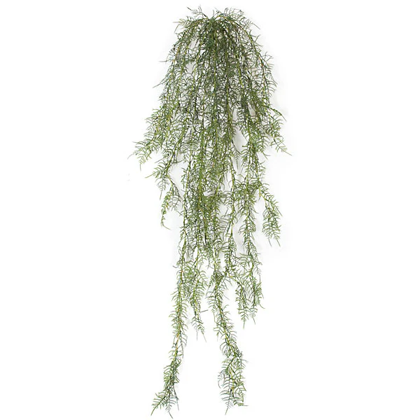 60" Outdoor UV-Proof Artificial Asparagus Fern Hanging Plant -Green (Pack of 6)