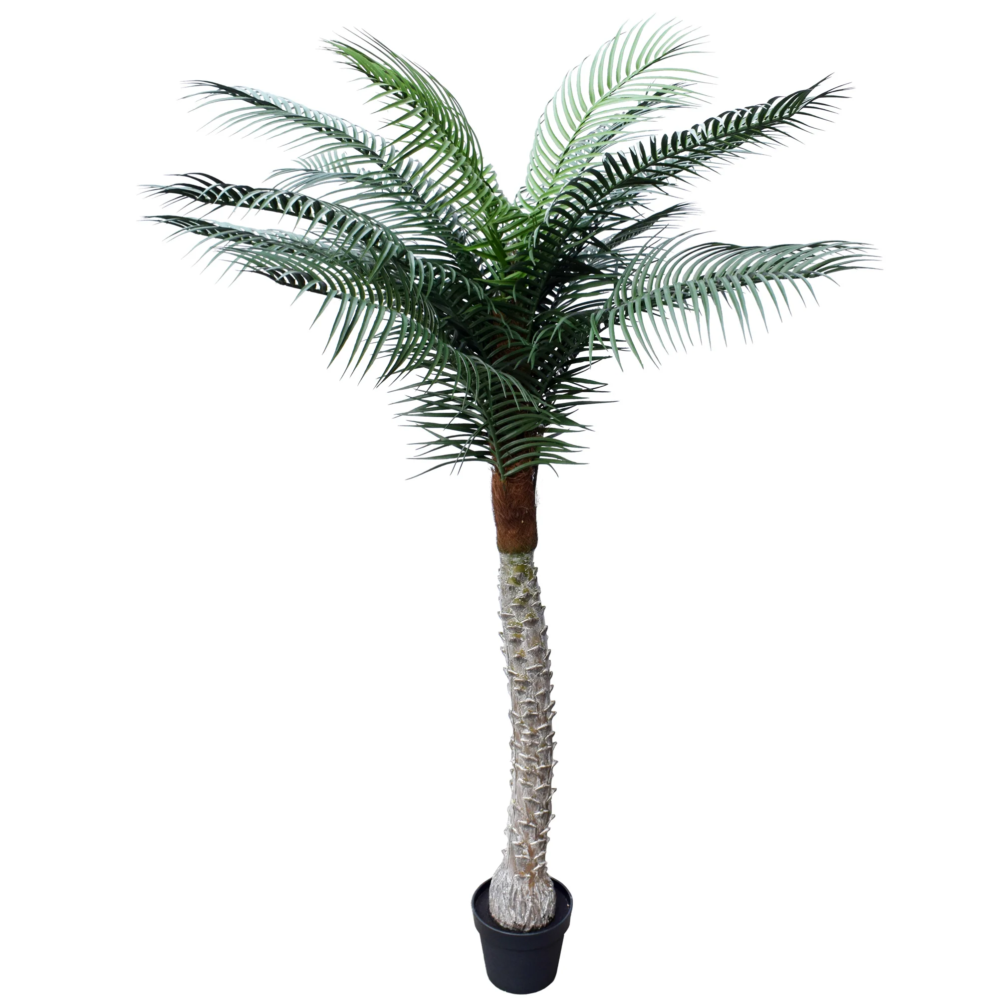 6'10" Outdoor UV-Proof Artificial Phoenix Palm Tree w/Pot -Green