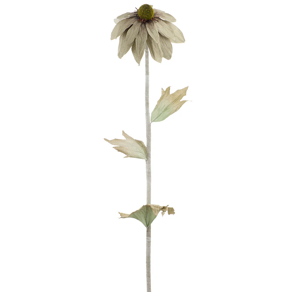 63" Rudbeckia Black-Eyed Susan Silk Flower Stem -Taupe/Beige (Pack of 2)