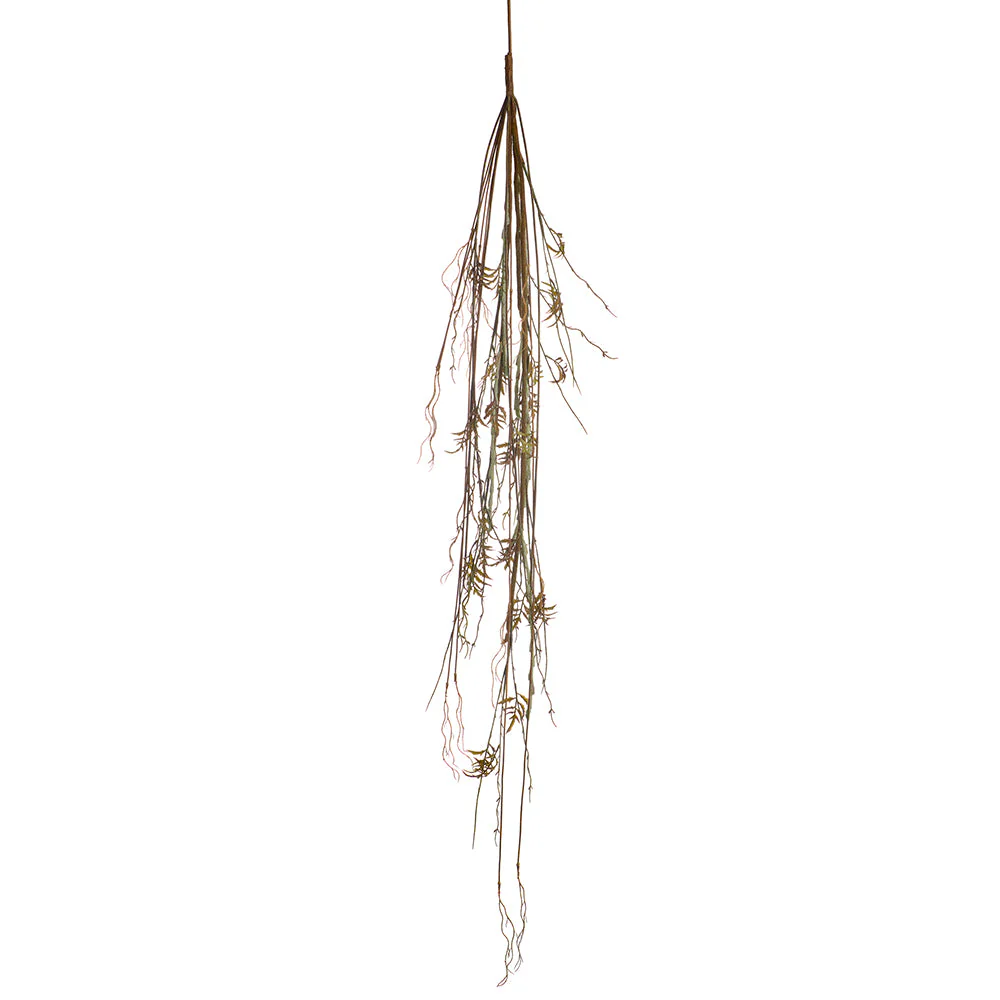 64" Hanging Fern Twig Artificial Stem -Brown/Green (Pack of 6)