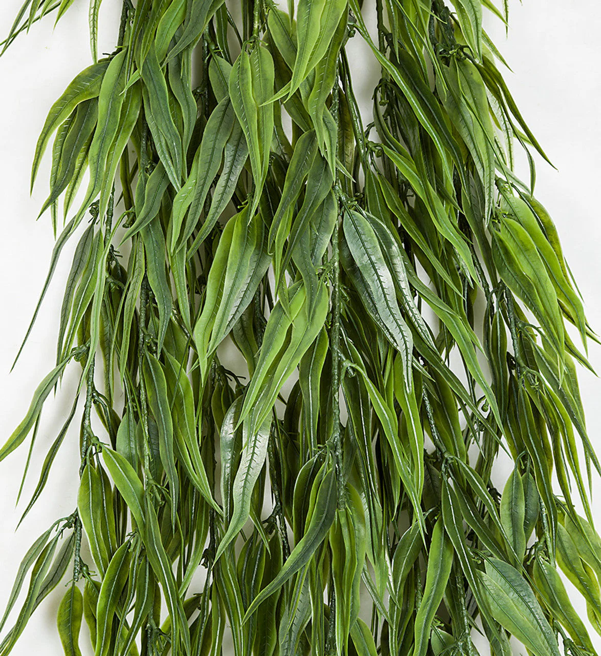 65" Outdoor UV-Proof Artificial Hanging Weeping Willow Branch Stem -2 Tone Green (Pack of 2) - Image 3