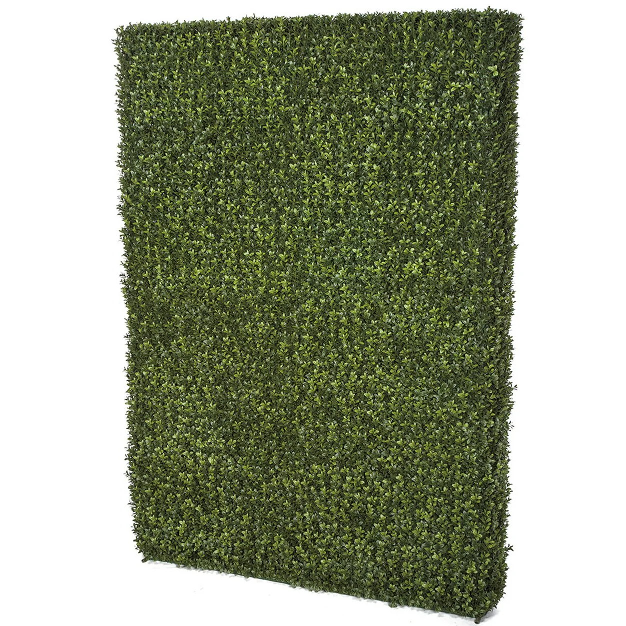 65"Hx48"Wx8"D Outdoor UV-Resistant Artificial Boxwood Topiary Hedge -Green