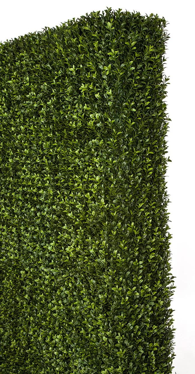 65"Hx48"Wx8"D Outdoor UV-Resistant Artificial Boxwood Topiary Hedge -Green - Image 2