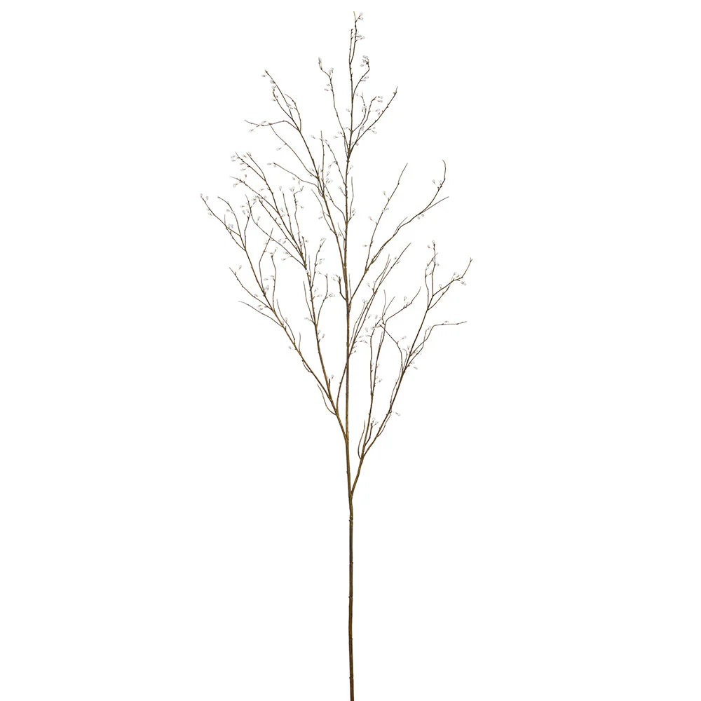 66" Beaded Artificial Branch Stem -Clear (Pack of 6)