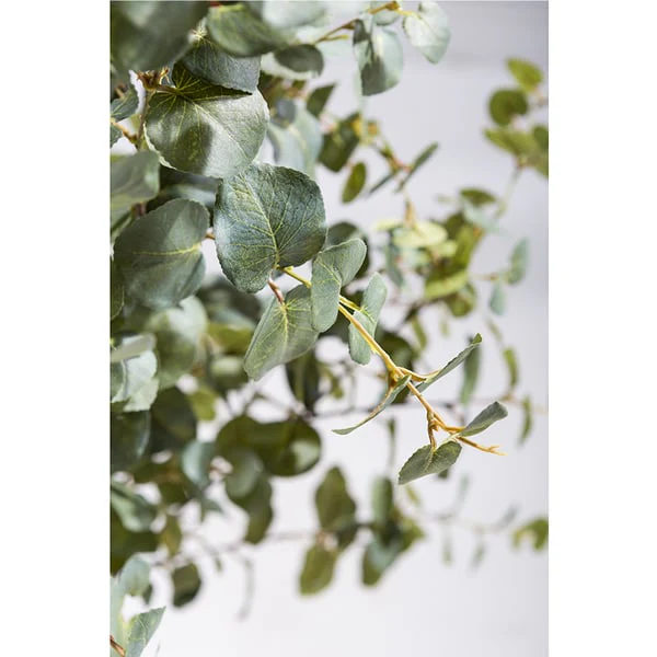 6'6" Eucalyptus Silk Tree w/Aluminum Planter -Green - Image 3