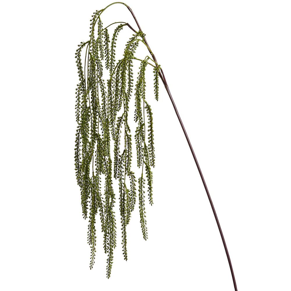 66" Hanging Amaranthus Silk Flower Stem -Green (Pack of 4)