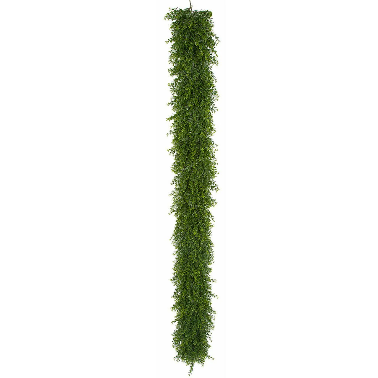 6'6" Outdoor UV-Resistant Artificial Mini Leaf Boxwood Garland -2 Tone Green (Pack of 2)