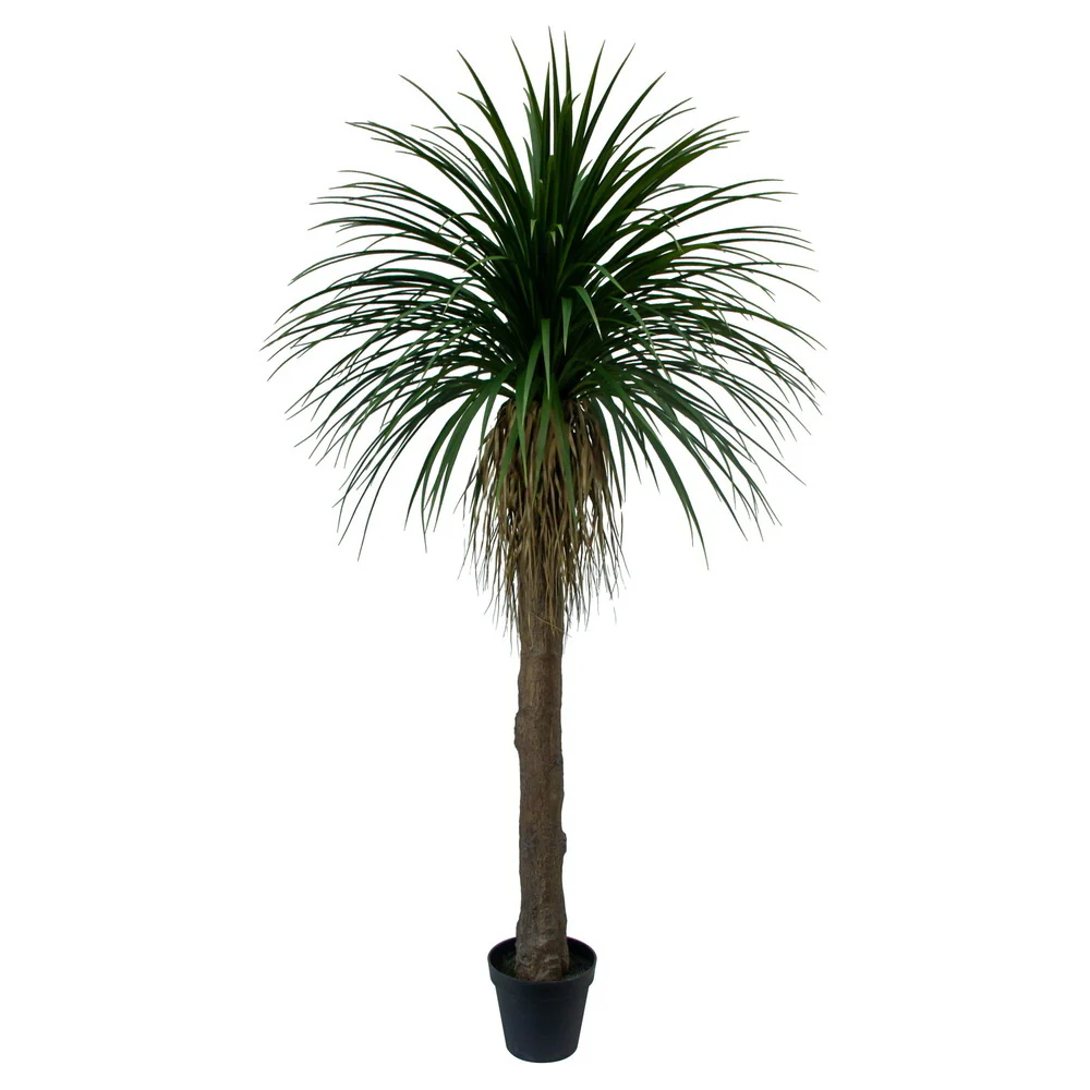 6'6" Outdoor UV-Resistant Artificial Yucca Tree w/Pot -Green