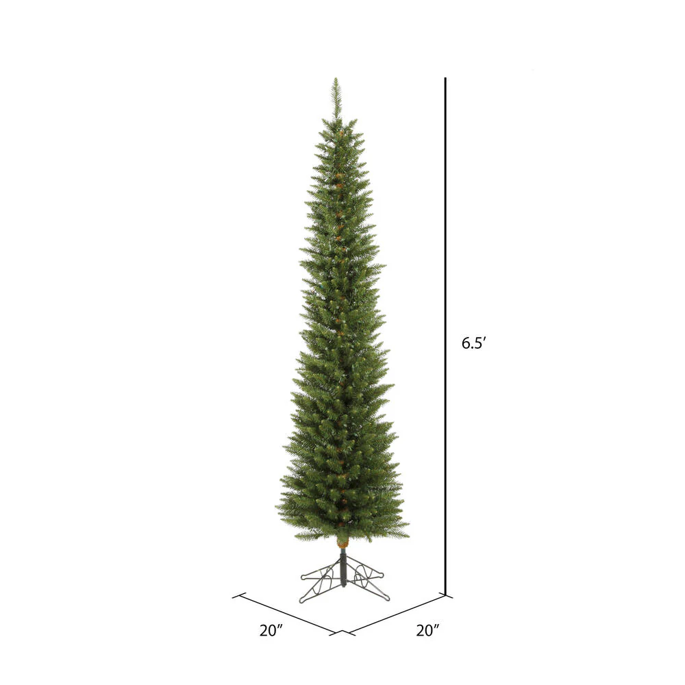 6'6"Hx20"W Pole Durham Pine Artificial Christmas Tree, Unlit -Green - Image 3