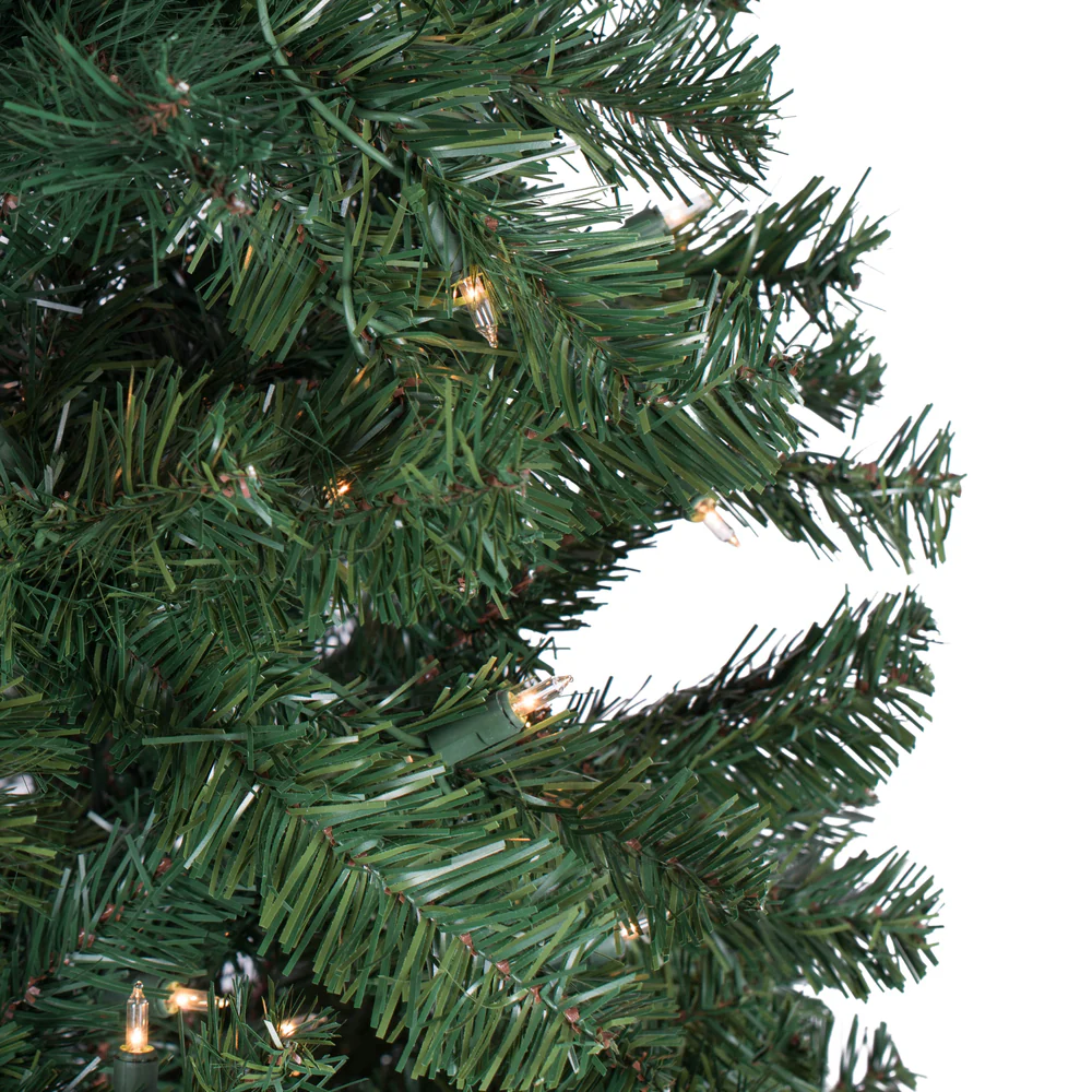 6'6"Hx32"W Slim Salem Pine Artificial Christmas Tree, Unlit -Green - Image 5