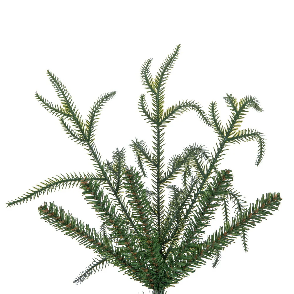 6'6"Hx33"W PE Norfolk Pine Artificial Christmas Tree, Unlit -Green - Image 2