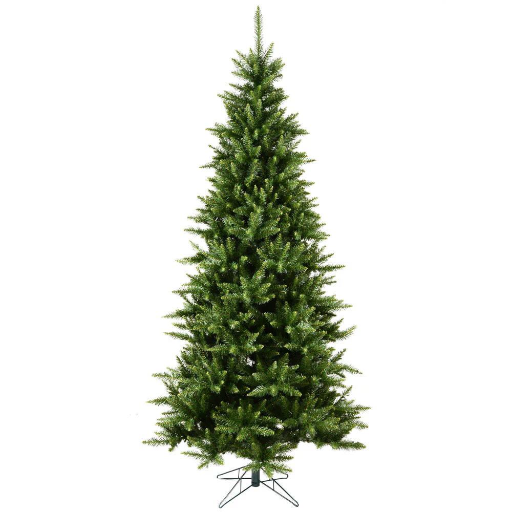 6'6"Hx41"W Slim Camdon Fir Artificial Christmas Tree, Unlit -Green