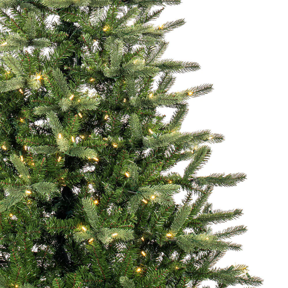 6'6"Hx47"W PE King Spruce Artificial Christmas Tree, LED Pre-Lit -Green - Image 5