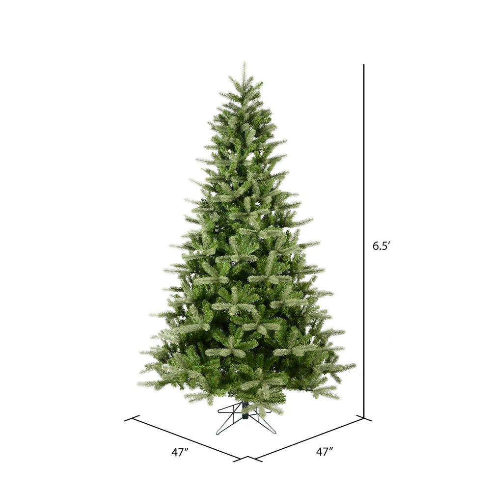 6'6"Hx47"W PE King Spruce Artificial Christmas Tree, Unlit -Green - Image 3