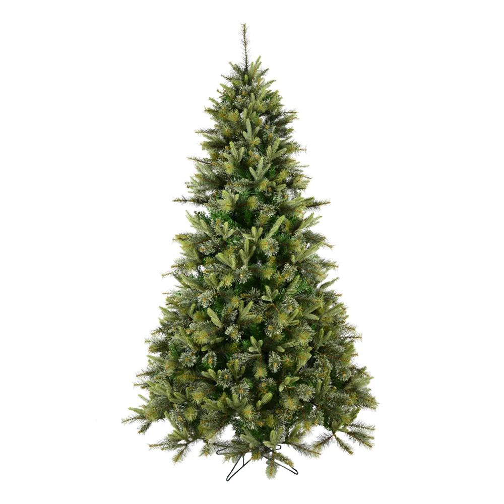 6'6"Hx49"W PE Cashmere Pine Artificial Christmas Tree, Unlit -Green