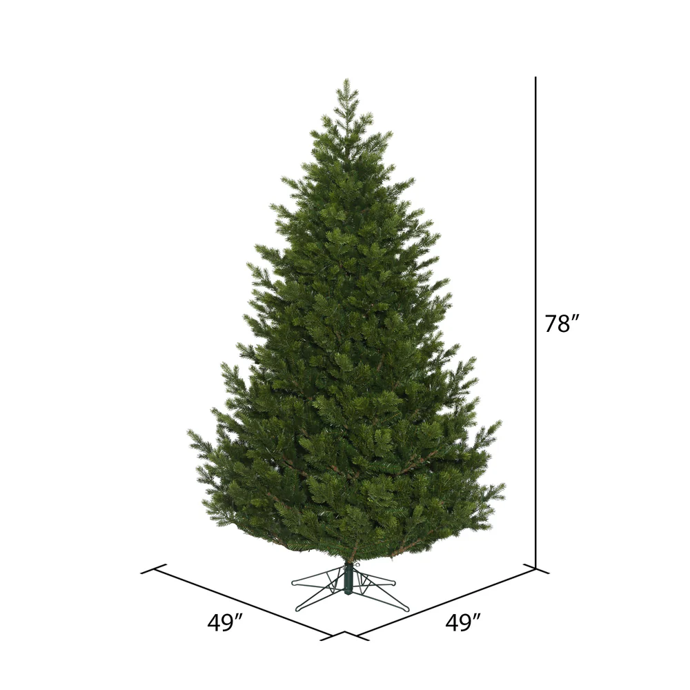 6'6"Hx49"W PE Eagle Fraser Artificial Christmas Tree, Unlit -Green - Image 3