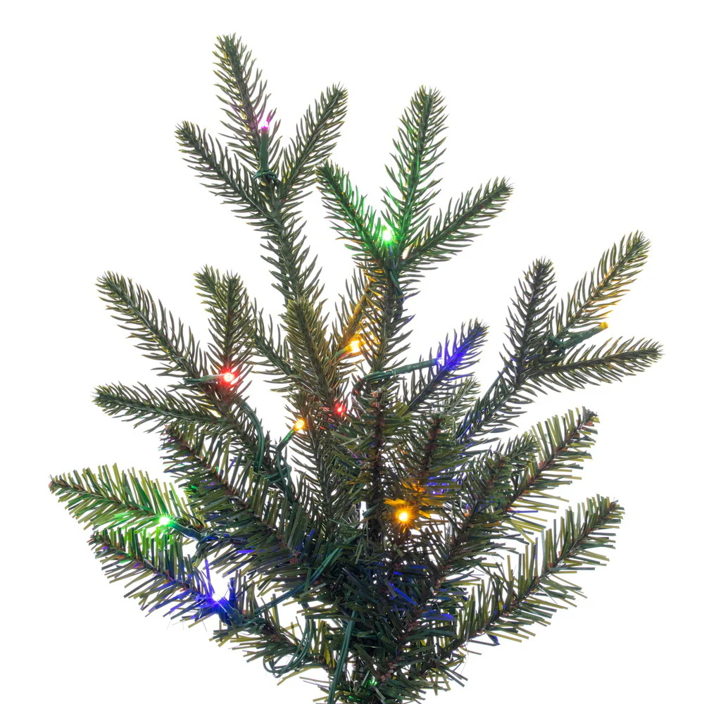 6'6"Hx51"W PE Colorado Fir Artificial Christmas Tree, Micro LED Pre-Lit (Multi-Mode) -Green - Image 3