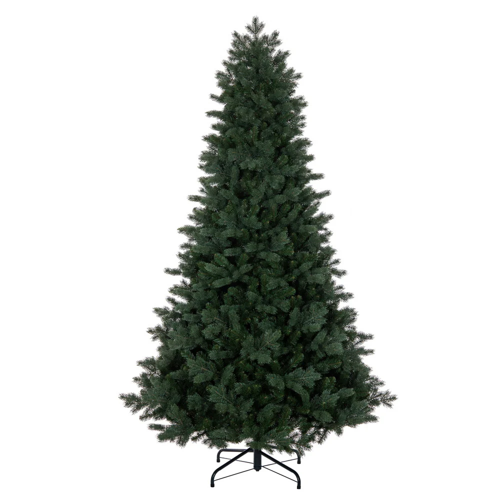 6'6"Hx51"W PE Northern Blue Spruce Artificial Christmas Tree, Unlit -Green