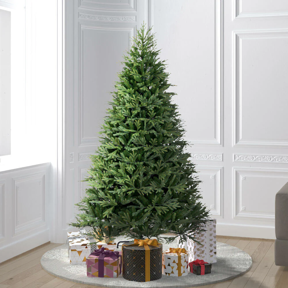 6'6"Hx52"W PE Tiffany Fraser Artificial Christmas Tree, Unlit -Green - Image 6