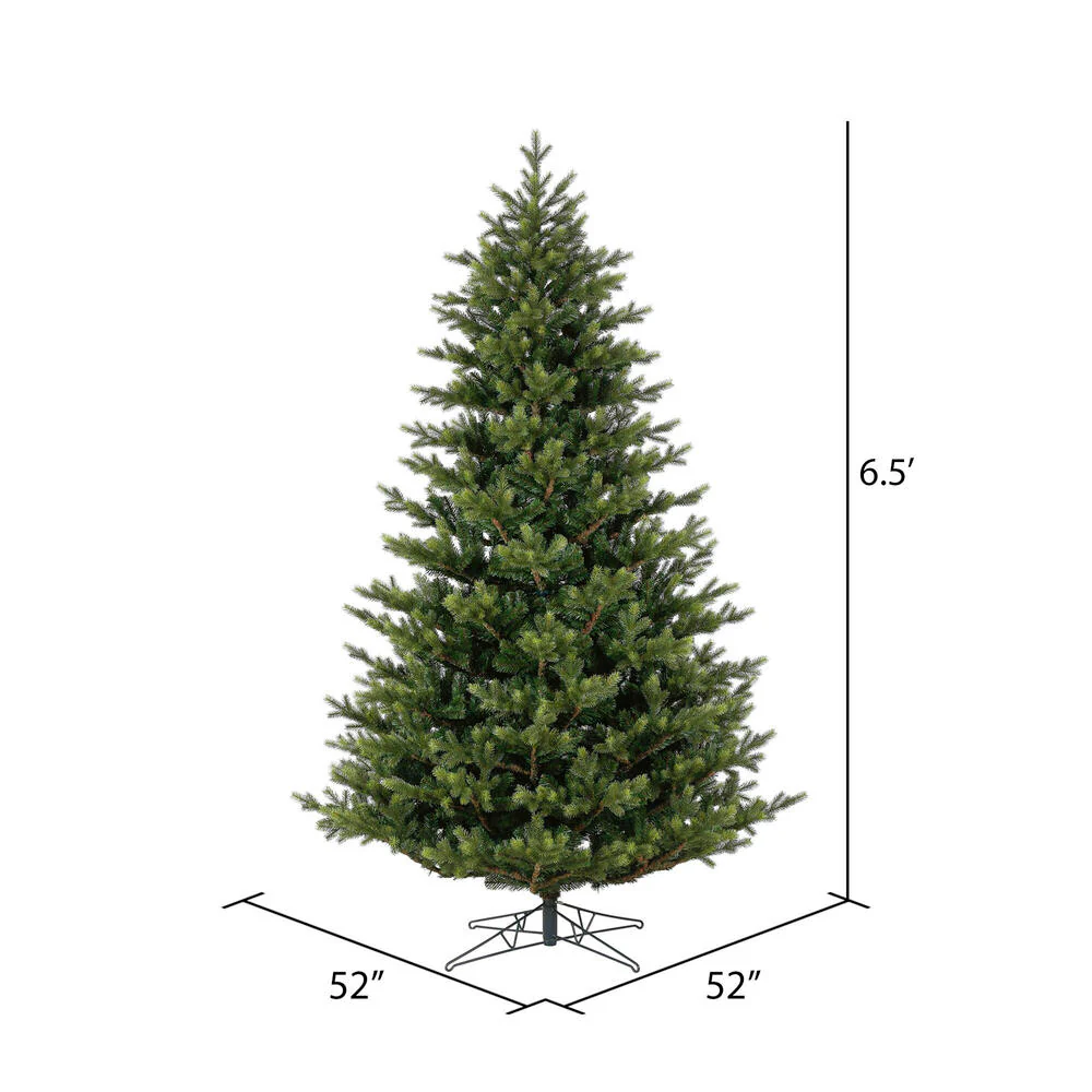 6'6"Hx52"W PE Welch Fraser Artificial Christmas Tree, Unlit -Green - Image 3