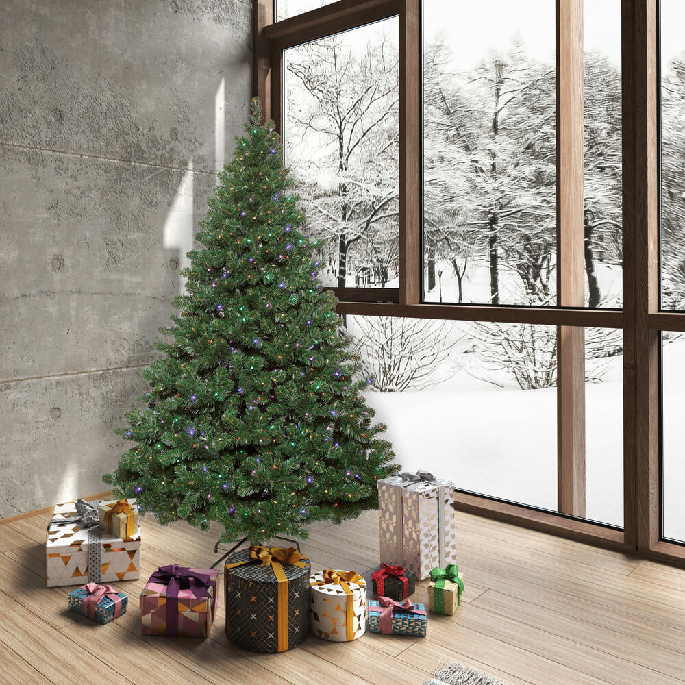 6'6"Hx60"W Oregon Fir Artificial Christmas Tree, LED Pre-Lit -Green - Image 5