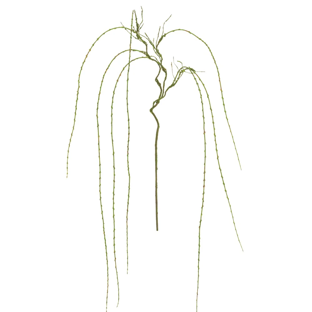 69" Hanging Silk Willow Stem -Moss/Green (Pack of 12)