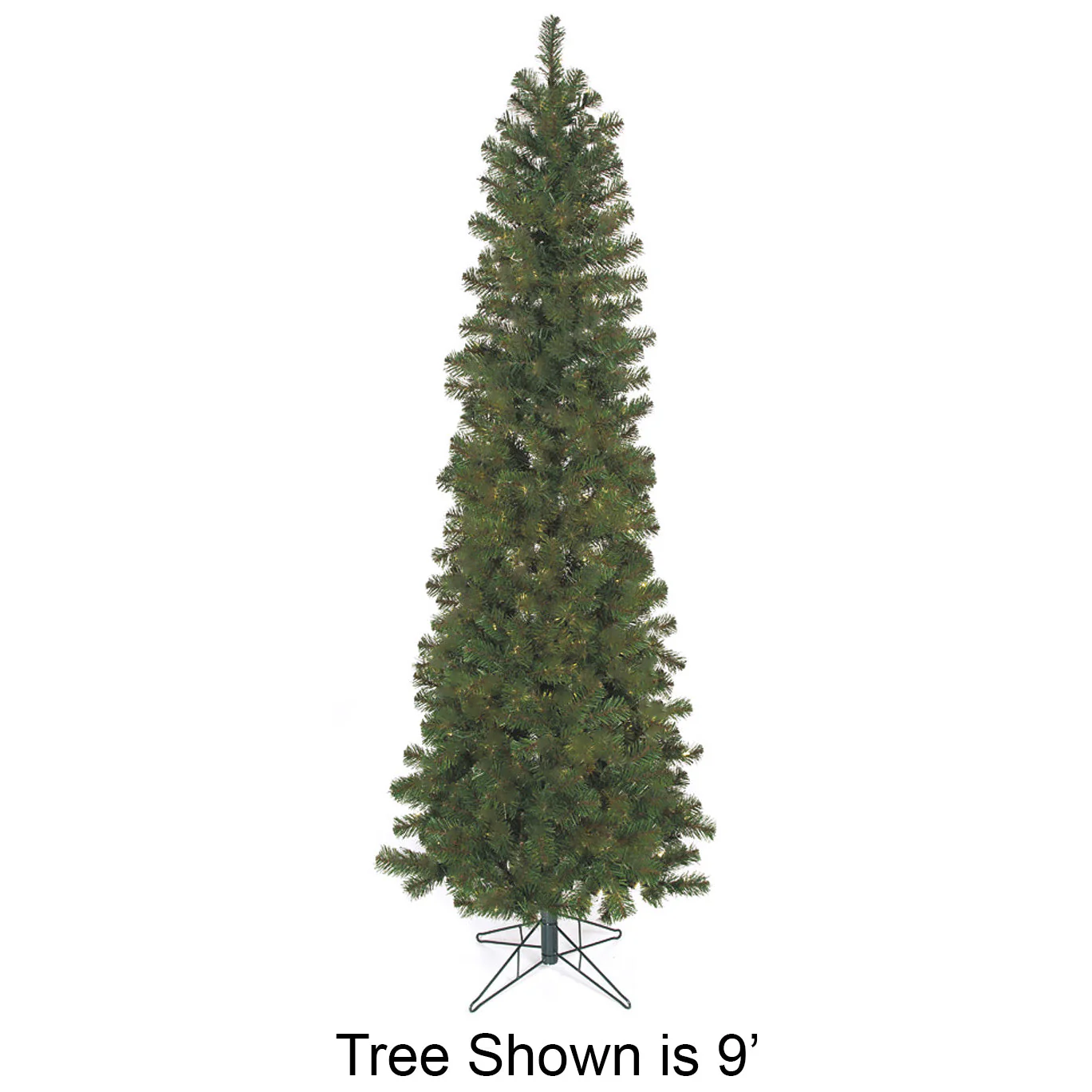 6'Hx26"W Virginia Pine Artificial Christmas Tree, Unlit -Green