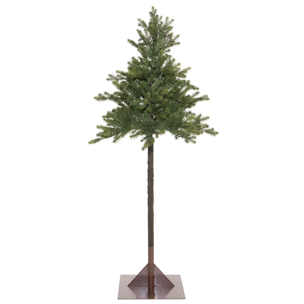 6'Hx33"W Mountain Fir Artificial Tree, Pre-Lit -Green - Image 3