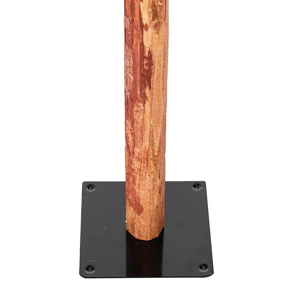 6'Hx33"W Set Of Natural Trunk With Bark Alpine Artificial Christmas Trees, LED Pre-Lit -Green - Image 6
