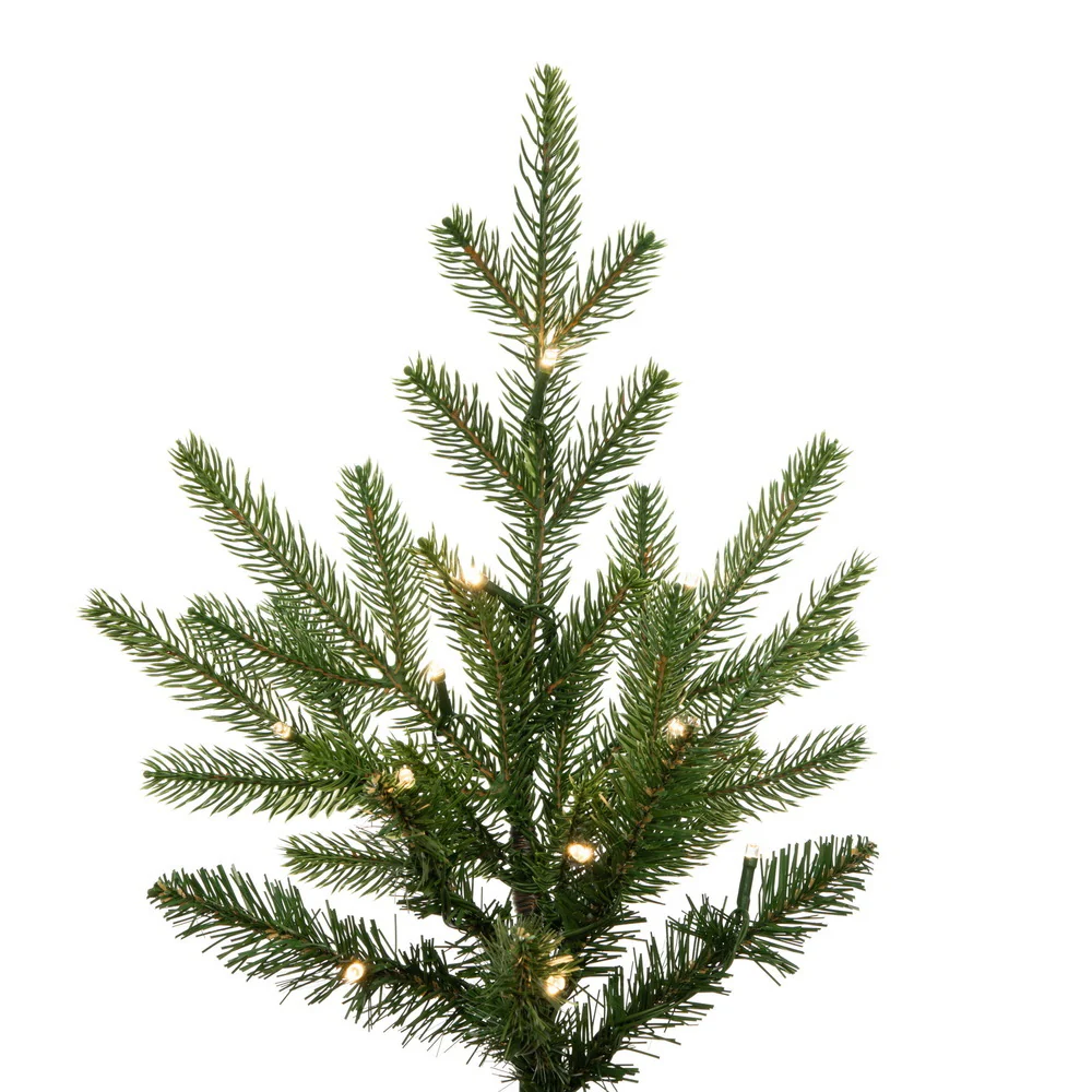 6'Hx44"W PE Norway Spruce Artificial Christmas Tree, LED Pre-Lit (Multi-Mode) -Green - Image 2
