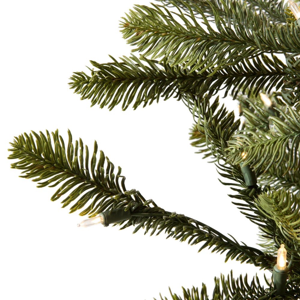 6'Hx48"W PE Alberta Spruce Artificial Christmas Tree, LED Pre-Lit -Green - Image 5
