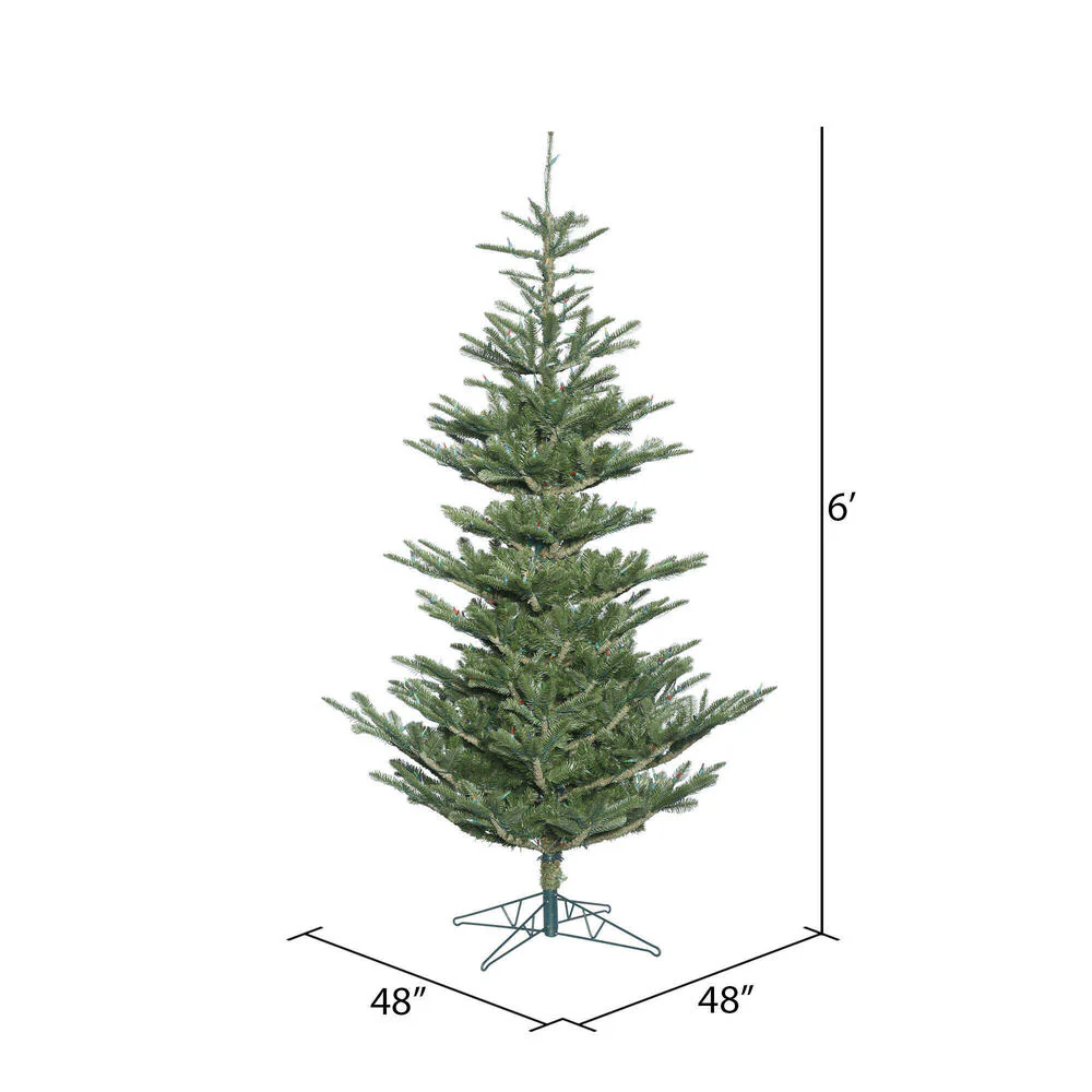 6'Hx48"W PE Alberta Spruce Artificial Christmas Tree, Unlit -Green - Image 3