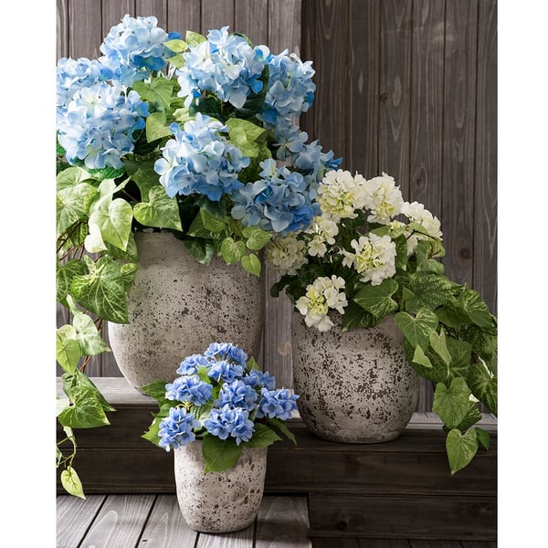 6"Hx6"W Cement Round Pot -Stone (Pack of 8) - Image 3