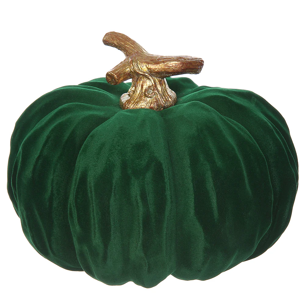 7.5"Hx9.5"W Artificial Pumpkin -Green (Pack of 2)