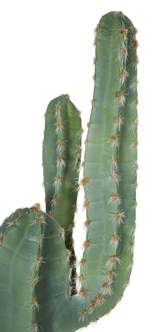 70" Plastic Saguaro Cactus Artificial Stem w/Beige Needles -Green - Image 2