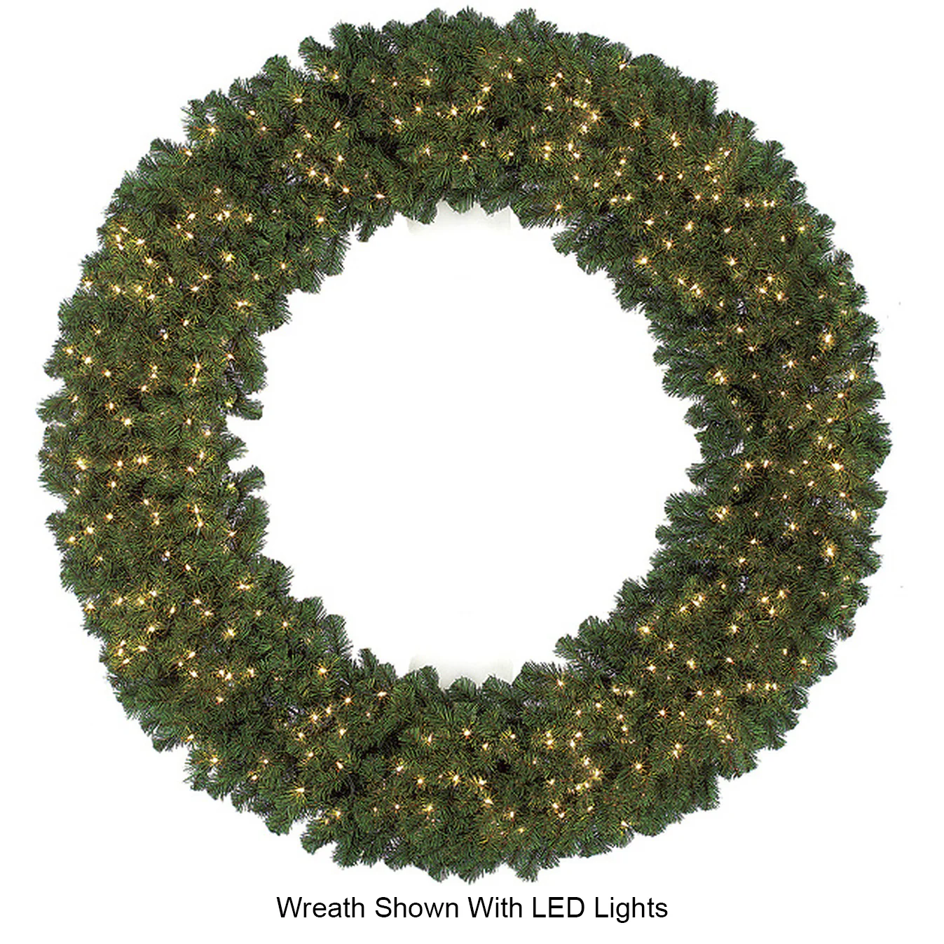 72" Artificial PVC Virginia Pine Wreath -Green