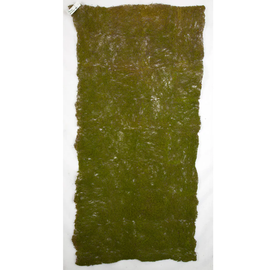 72"x36" Moss Artificial Mat w/Metal Mesh Backing -Green/Brown (Pack of 2)