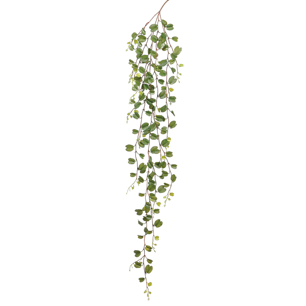 75" Hanging Silk Hoya Leaf Stem -Green (Pack of 6)