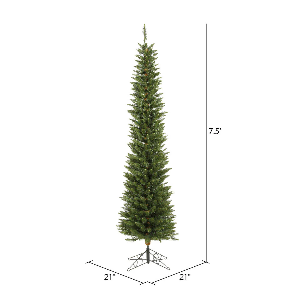 7'6"Hx23"W Pole Durham Pine Artificial Christmas Tree, Unlit -Green - Image 3