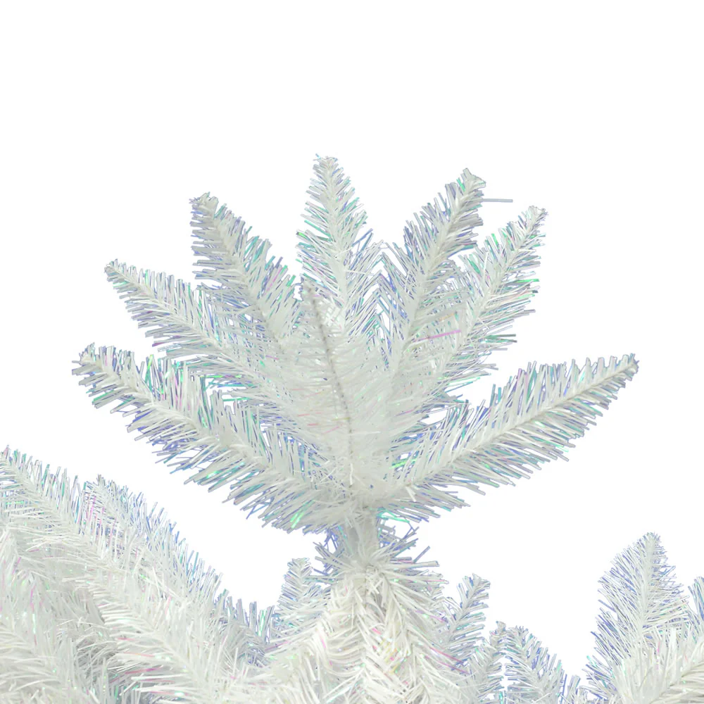 7'6"Hx34"W Pencil Sparkle White Spruce Artificial Christmas Tree, Unlit -White - Image 2