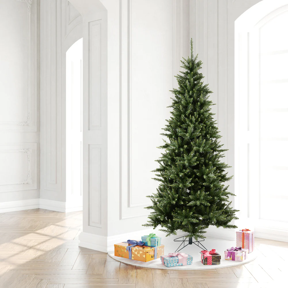 7'6"Hx45"W Slim Camdon Fir Artificial Christmas Tree, Unlit -Green - Image 5