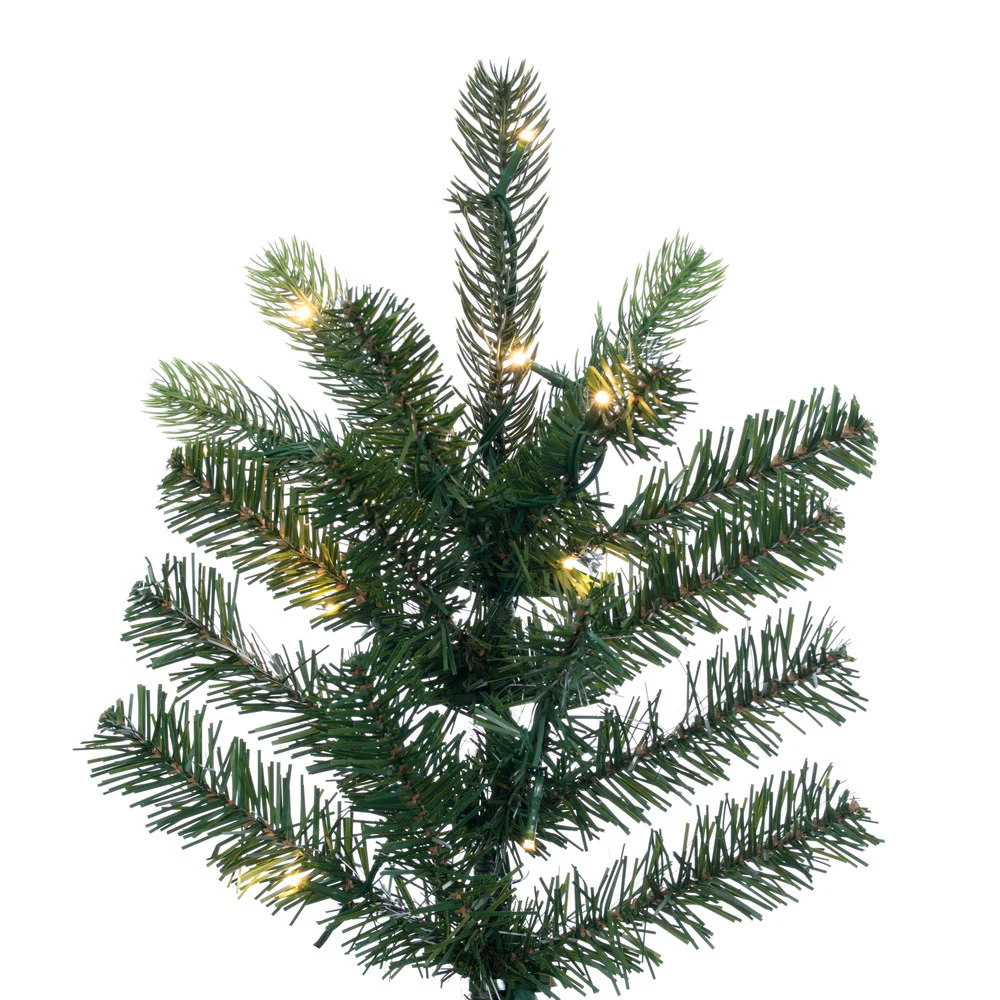 7'6"Hx52"W PE Vermont Spruce Artificial Christmas Tree, Micro LED Pre-Lit (Multi-Mode) -Green - Image 2