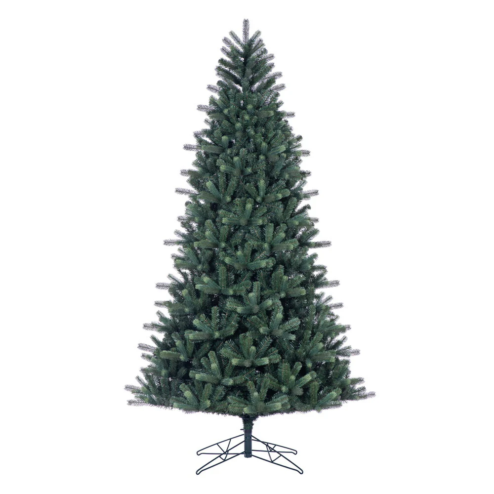 7'6"Hx52"W PE Vermont Spruce Artificial Christmas Tree, Unlit -Green