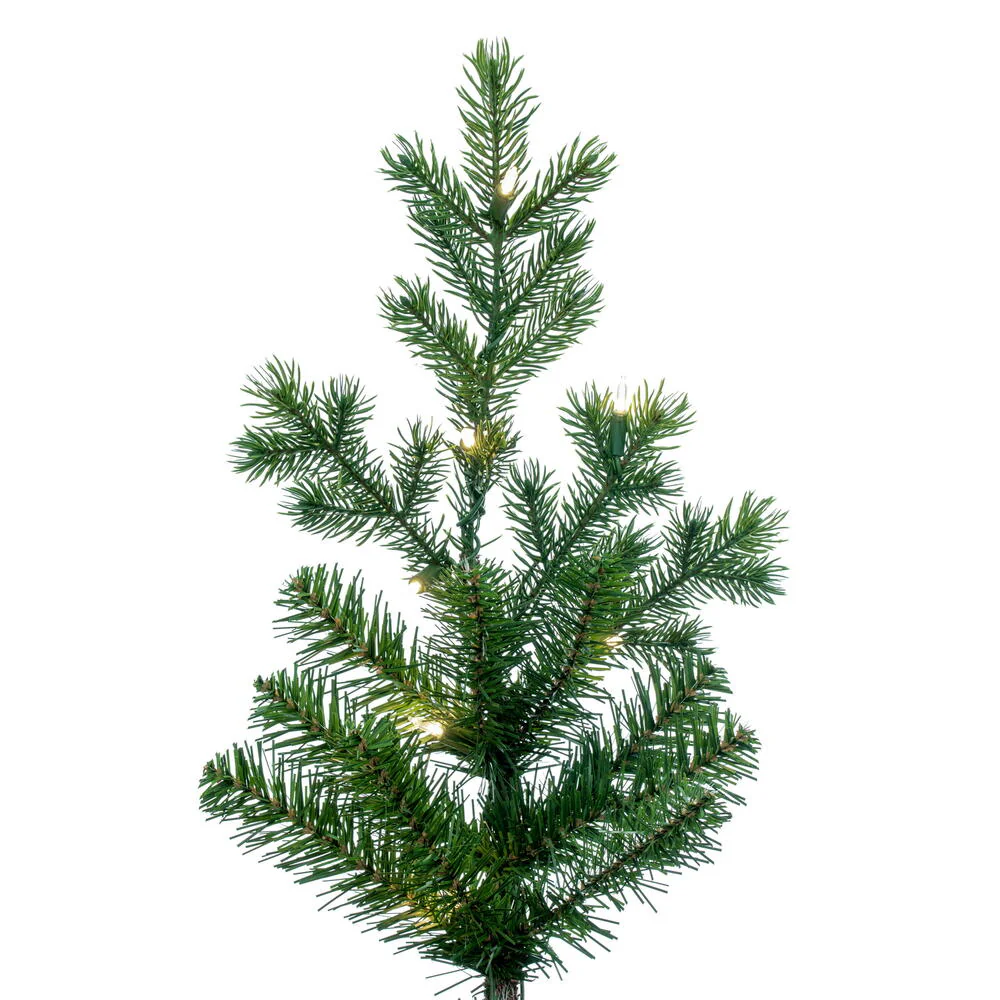 7'6"Hx55"W PE Eagle Fraser Artificial Christmas Tree, LED Pre-Lit -Green - Image 5